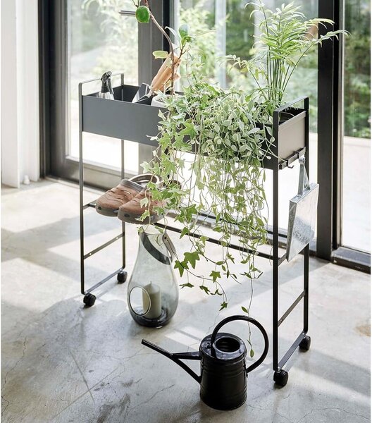 Czarna metalowa dziecięca szafka na buty 74,5x74,5x22 cm Tower – YAMAZAKI