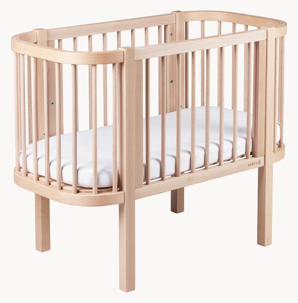 Łóżeczko dziecięce z drewna bukowego Nighty, 91 x W 80 cm