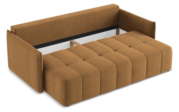 Rozkładana/ze schowkiem sofa w kolorze terakoty 225 cm Moku – Makamii
