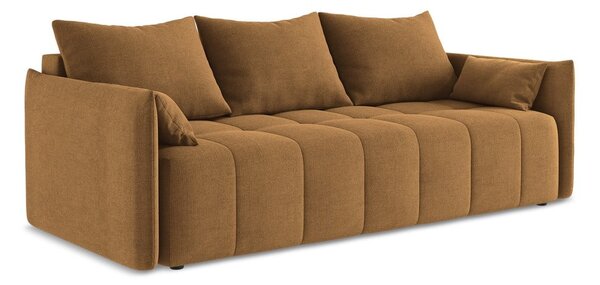 Rozkładana/ze schowkiem sofa w kolorze terakoty 225 cm Moku – Makamii