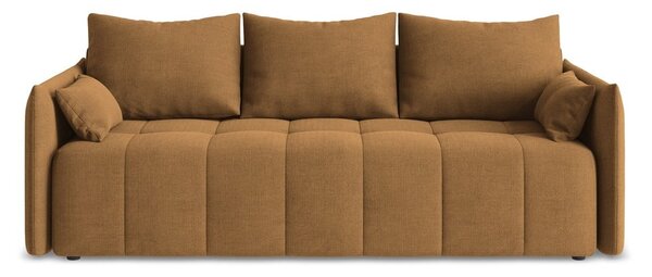 Rozkładana/ze schowkiem sofa w kolorze terakoty 225 cm Moku – Makamii