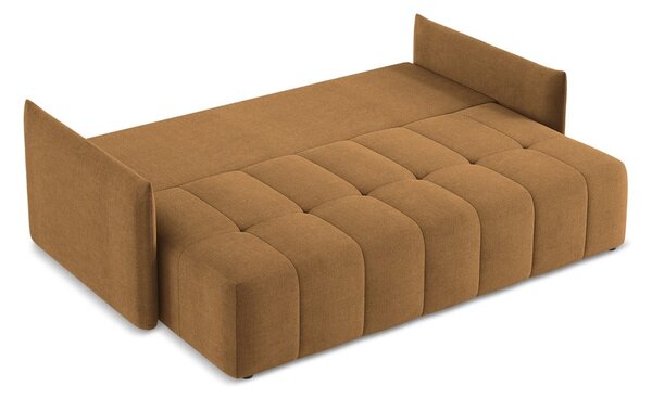 Rozkładana/ze schowkiem sofa w kolorze terakoty 225 cm Moku – Makamii