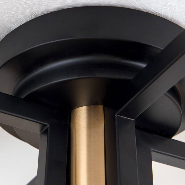 ORION Lampa sufitowa Josephine, możliwość ściemniania, czarny, salon / jadalnia, metal