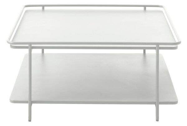 Jasnoszary metalowy stolik 75x75 cm Yuba – Unique Furniture