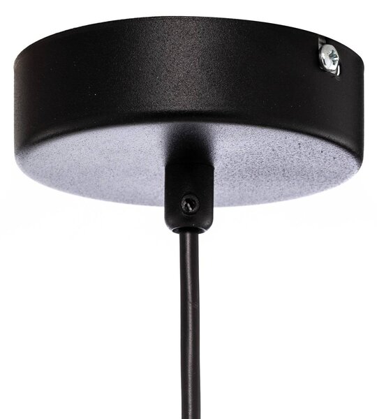 Lampa wisząca szklana Joel ALDEX, możliwość ściemniania, czarny, salon / jadalnia, metal