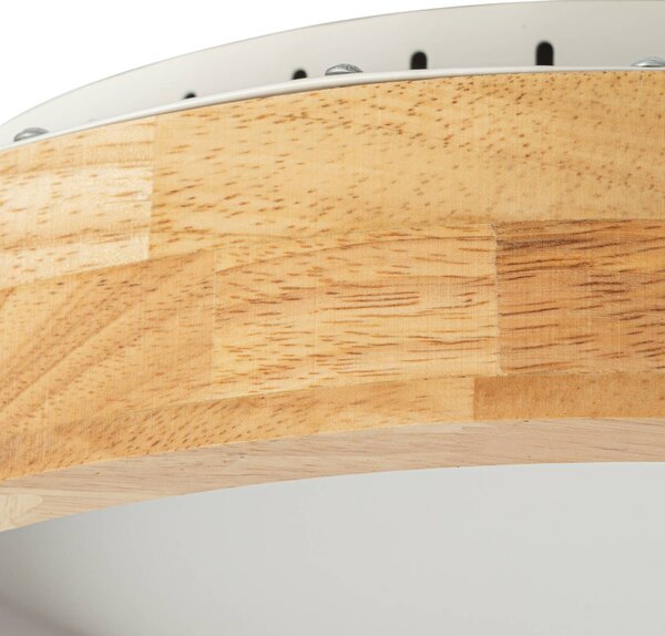 Lampa sufitowa LED Samvel Lucande, jasne drewno, salon / jadalnia, drewno, nowoczesny