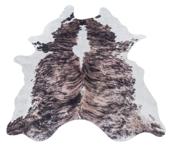 Ciemnobrązowa syntetyczna skóra na podłogę 100x135 cm Etosha – Ayyildiz Carpets