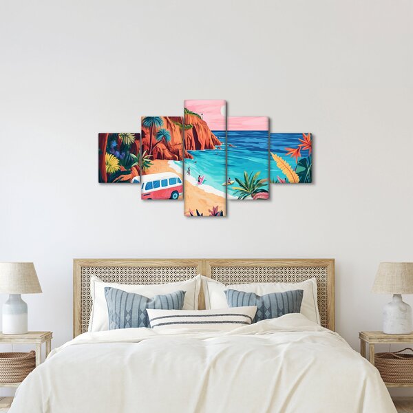 Obraz - Karawan nad oceanem (125x70 cm)
