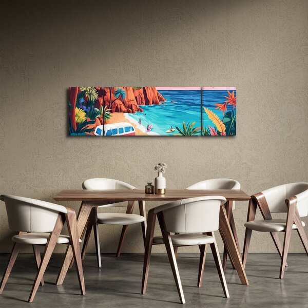 Obraz - Karawan nad oceanem (170x50 cm)