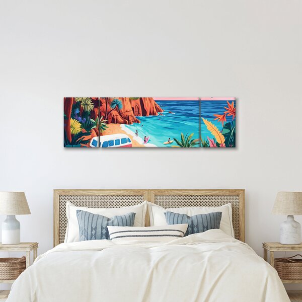 Obraz - Karawan nad oceanem (170x50 cm)