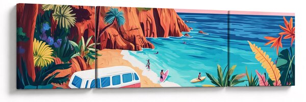 Obraz - Karawan nad oceanem (170x50 cm)