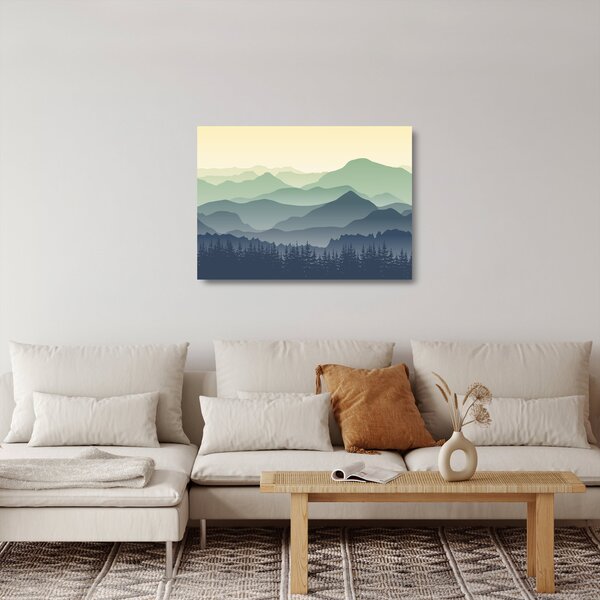 Obraz na szkle - Forest Mountain (70x50 cm)