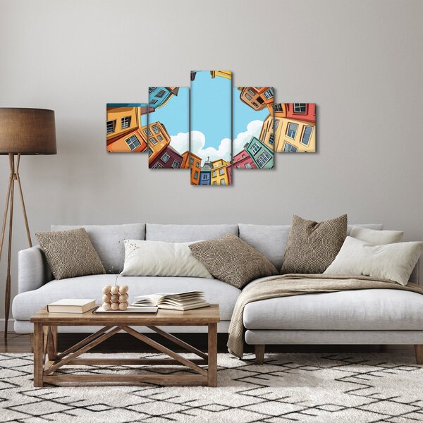 Obraz - Między domami (125x70 cm)