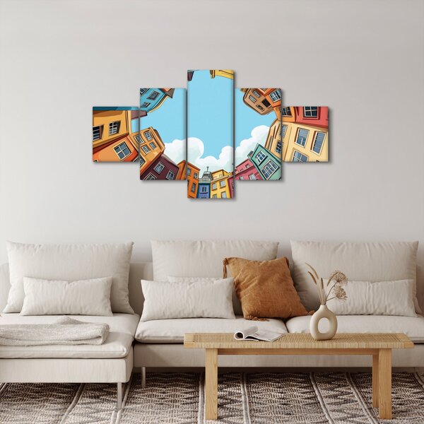 Obraz - Między domami (125x70 cm)
