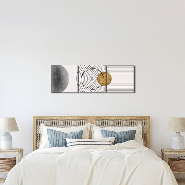 Obraz - Rustic Arches N⁰1 (z zegarem) (90x30 cm)