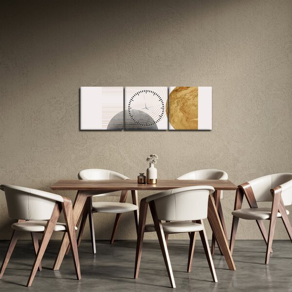 Obraz - Rustic Arches N⁰2 (z zegarem) (90x30 cm)