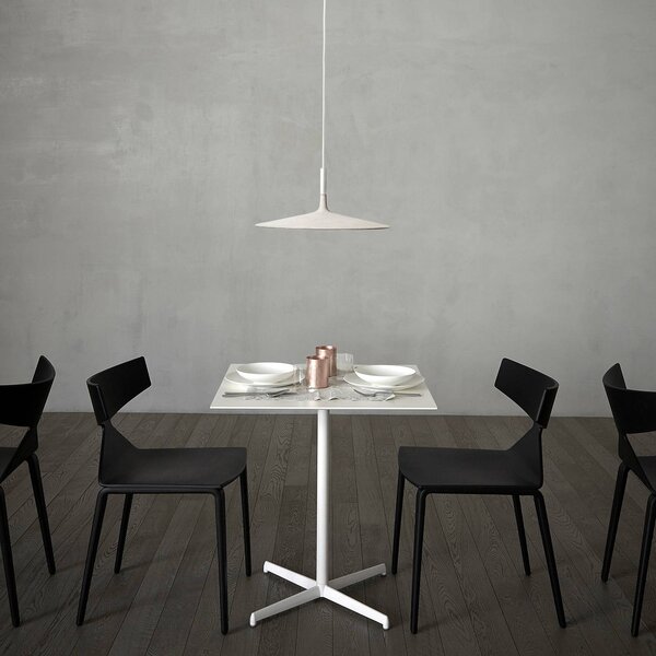 Foscarini Lampa wisząca designerska Aplomb Large, możliwość ściemniania, biały / opal, kuchnia, beton, design