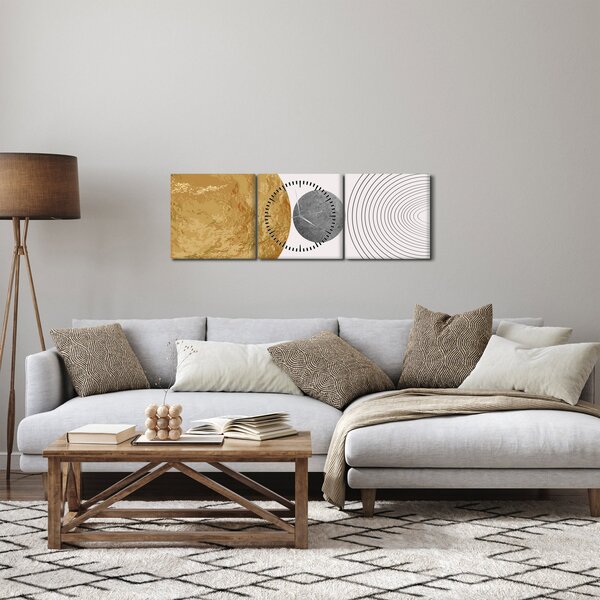 Obraz - Rustykalne łuki N⁰4 (z zegarem) (90x30 cm)