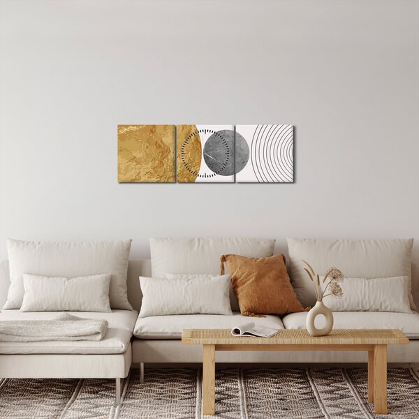Obraz - Rustykalne łuki N⁰4 (z zegarem) (90x30 cm)