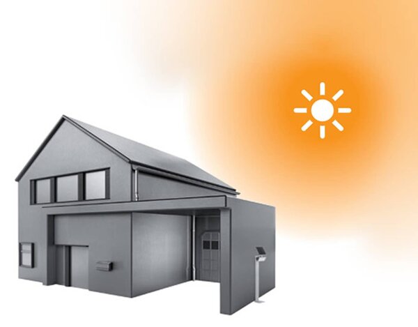 STEINEL XSolar Professional słupek ogrodowy LED XSOLAR pro line, czarny, tworzywo sztuczne, nowoczesny