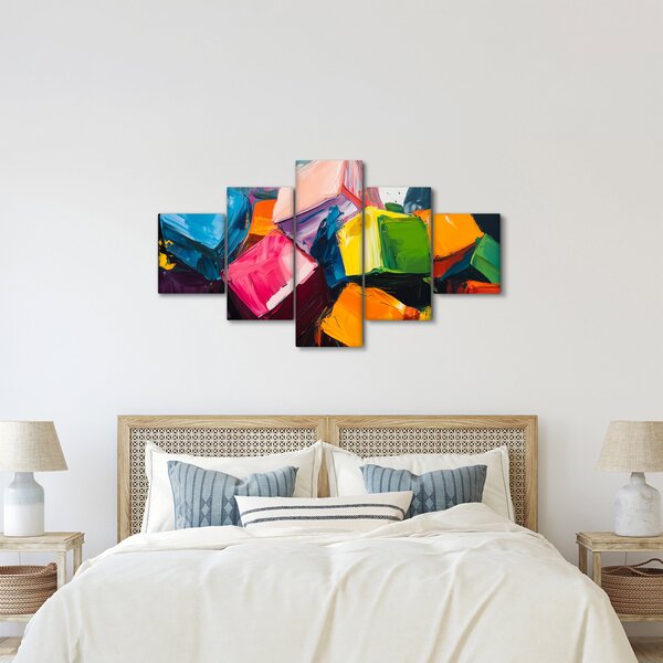 Obraz - Kolorowe kostki (125x70 cm)