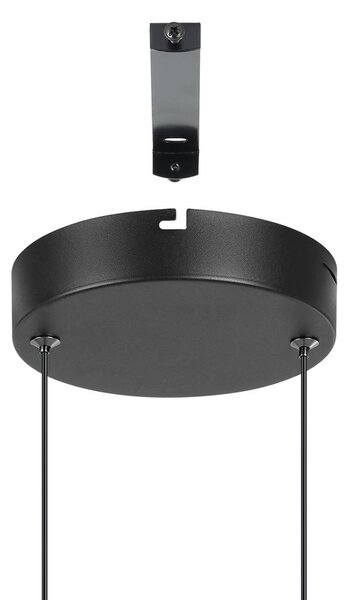 EGLO connect Inteligentna lampa wisząca Connect Calarossa-Z, możliwość ściemniania, czarny, salon / jadalnia, metal, nowoczesny