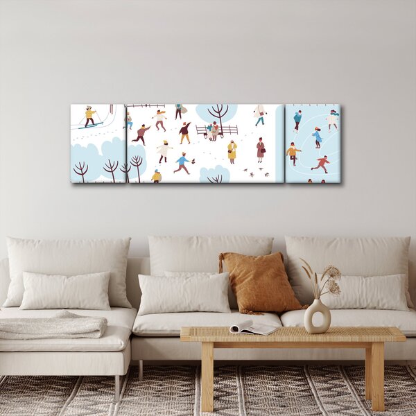 Obraz - Wesołej zimy (170x50 cm)