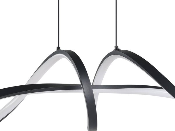 EGLO connect Inteligentna lampa wisząca Connect Calarossa-Z, możliwość ściemniania, czarny, salon / jadalnia, metal, nowoczesny