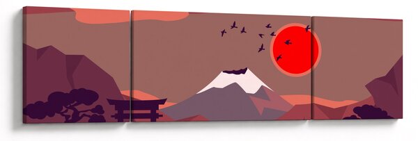 Obraz - Góry Fuji (170x50 cm)