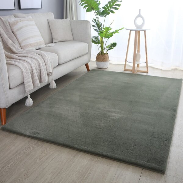Zielony dywan odpowiedni do prania 60x110 cm Pouffy – Ayyildiz Carpets