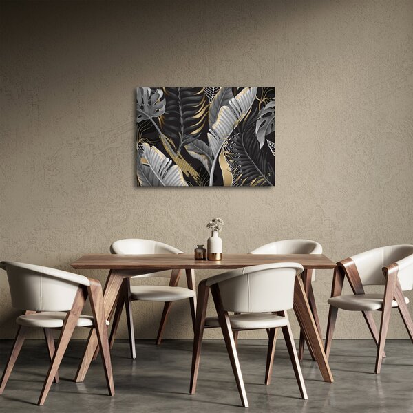 Obraz - Złota dżungla (70x50 cm)