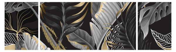 Obraz - Złota dżungla (170x50 cm)