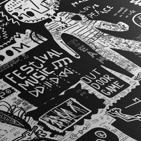 Obraz - Graffiti (170x50 cm)
