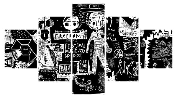 Obraz - Graffiti (125x70 cm)