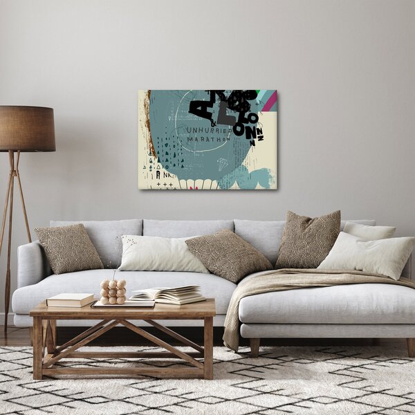 Obraz - Latający balon z tęczą (70x50 cm)
