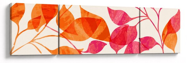 Obraz - Liście pomarańczy (170x50 cm)