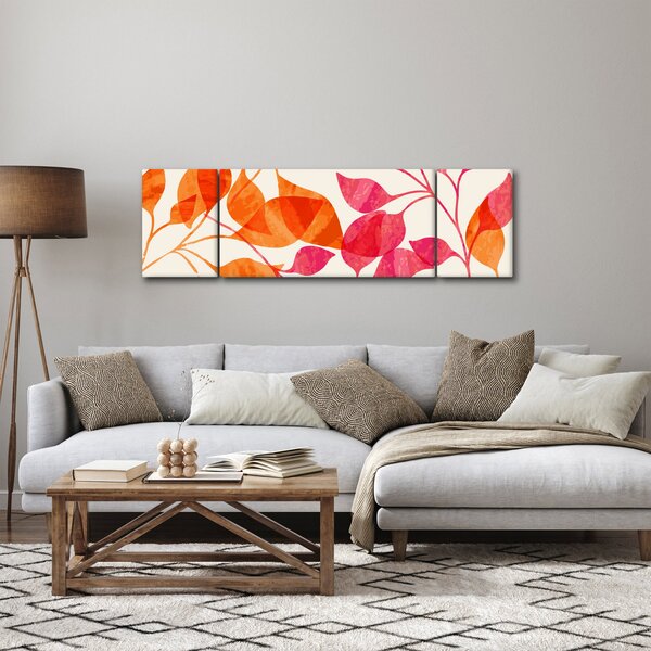 Obraz - Liście pomarańczy (170x50 cm)