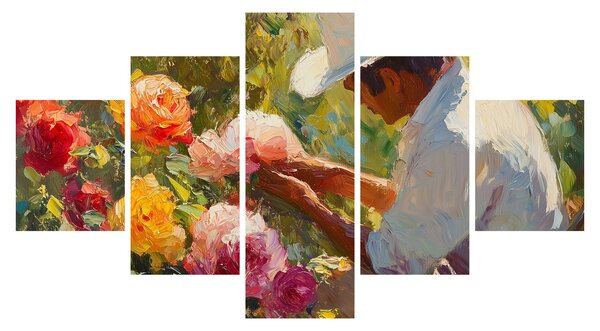 Obraz - Ogrodnik (125x70 cm)