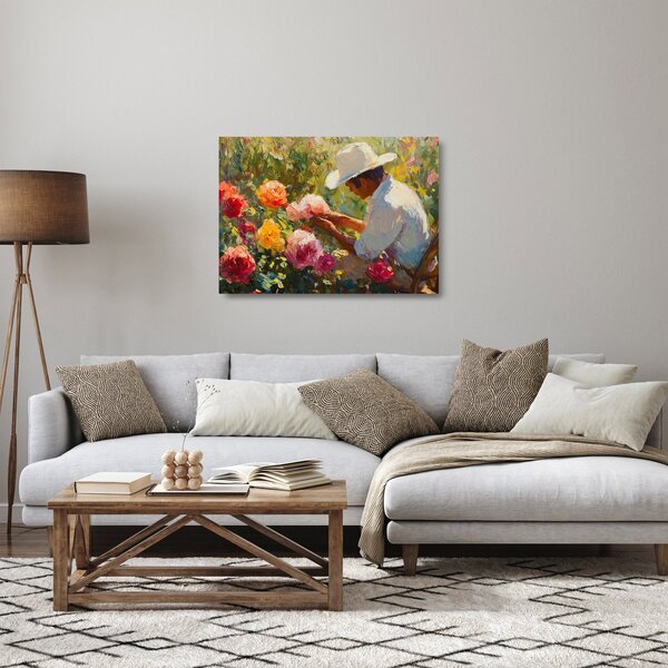 Obraz na szkle - Ogrodnik (70x50 cm)
