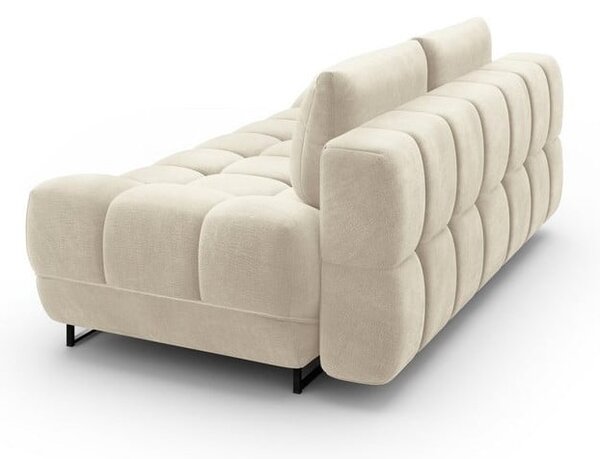 Beżowa 3-osobowa sofa rozkładana z aksamitnym obiciem Windsor & Co Sofas Cirrus