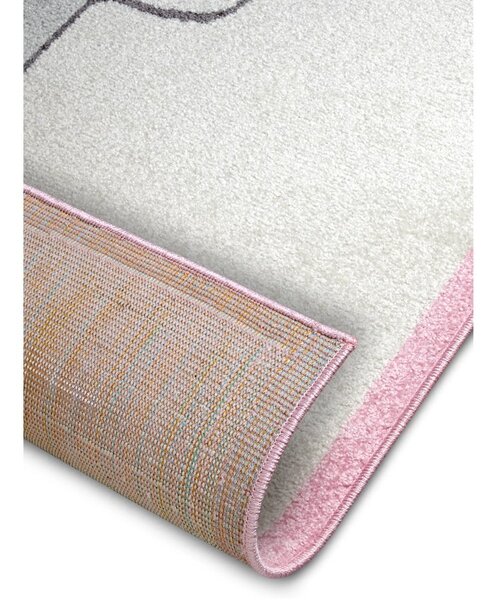 Biało-różowy dywan dziecięcy 120x170 cm Bouncy – Hanse Home