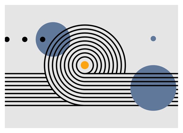 Obraz - Minimalistyczna abstrakcja N⁰1 (70x50 cm)