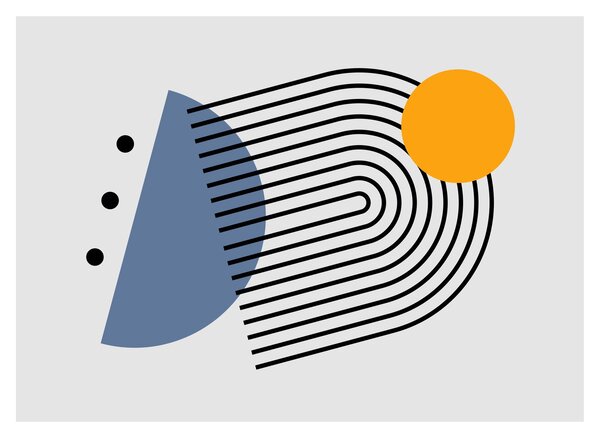 Obraz - Minimalistyczna abstrakcja N⁰2 (70x50 cm)
