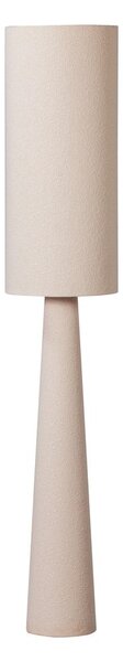 Beżowa lampa stojąca z tekstylnym kloszem (wysokość 187 cm) Loft – WOOOD
