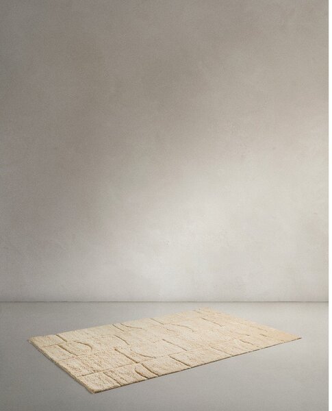 Kremowy wełniany dywan tkany ręcznie 200x300 cm Nak – Kave Home