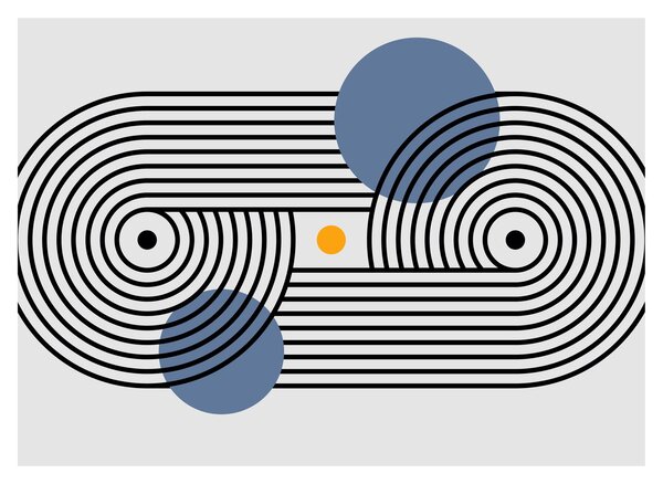 Obraz - Minimalistyczna abstrakcja N⁰3 (70x50 cm)