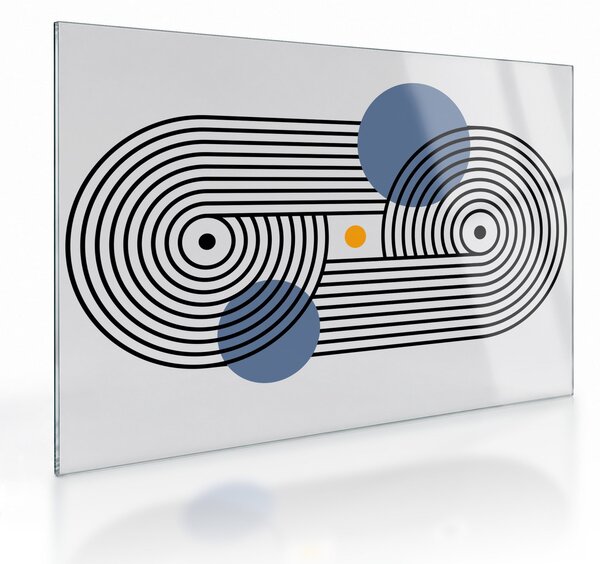 Obraz na szkle - Minimalistyczna abstrakcja N⁰3 (70x50 cm)