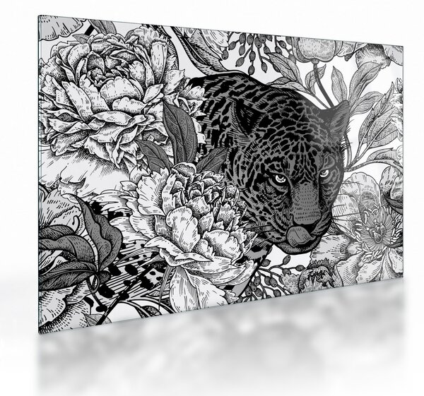 Obraz na szkle - Egzotyczny ogród (70x50 cm)
