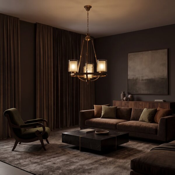 LAMPA WISZĄCA LOFT MOSIĘŻNA SANTINI W4