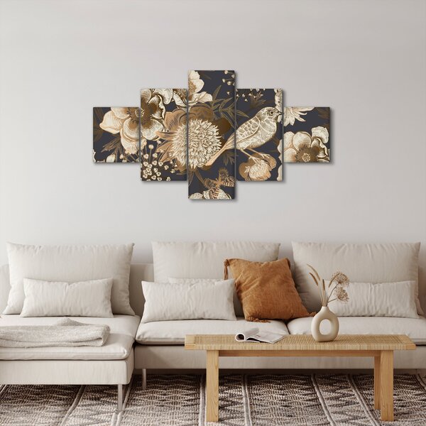 Obraz - Złoty ogród (125x70 cm)
